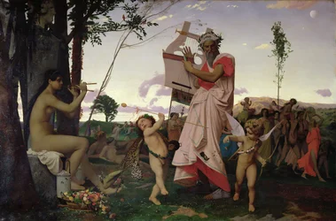 Anacreon, Bacchus and Aphrodite, 1848